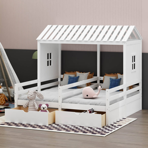 Harper Orchard Lillet Twin Size House Platform Beds Wayfair